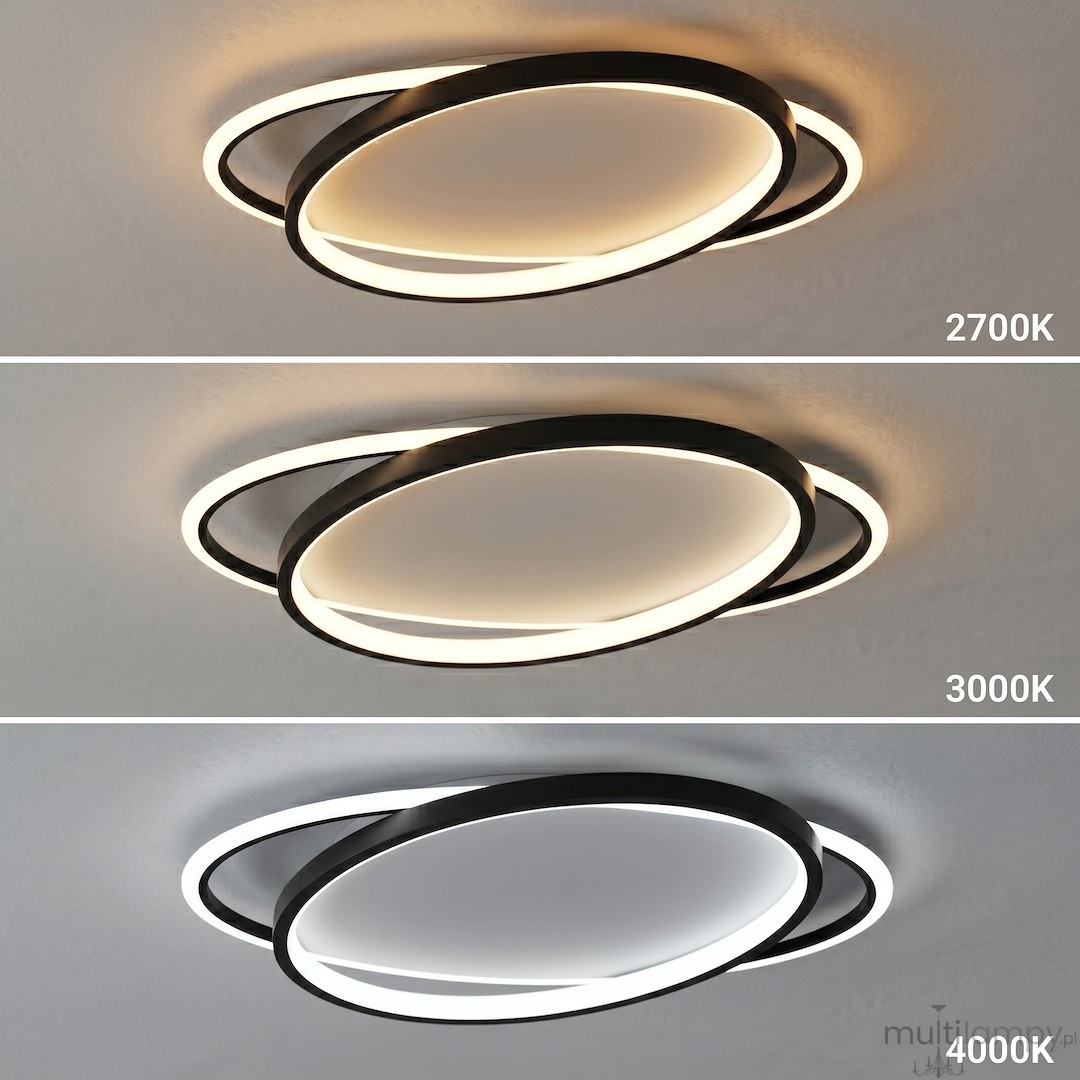 Prime lampa sufitowa LED 30W CCT czarna ML2935