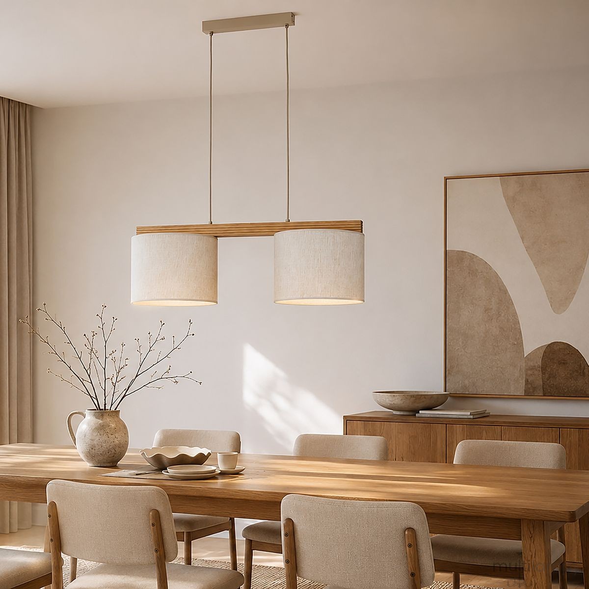 Viga Shade Sosna lampa wisząca 2xE27 sabia 11881