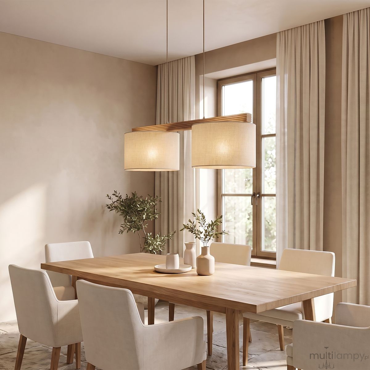 Viga Shade Sosna lampa wisząca 2xE27 sabia 11881