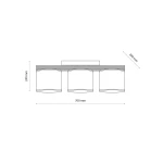 Viga Shade Sosna lampa sufitowa 3xE27 sabia 11880