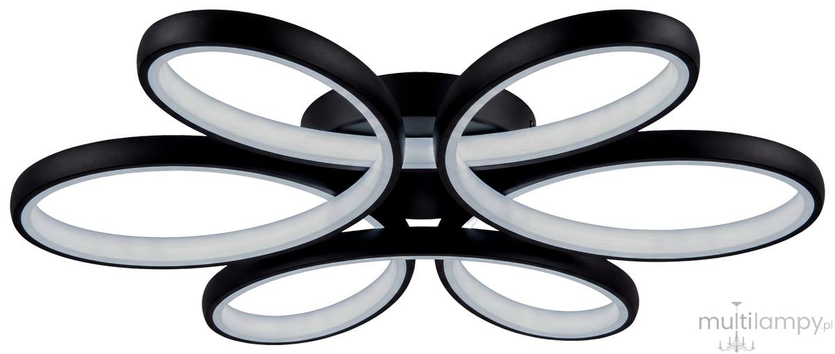 Virgo lampa sufitowa 31W CCT czarna DRS5520/6 BL