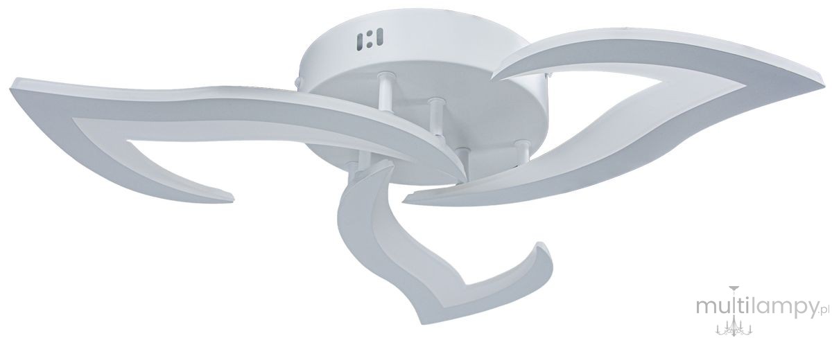 Santan lampa sufitowa z pilotem 35W CCT biała DRS1412/3 WH