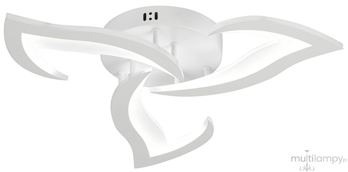 Santan lampa sufitowa z pilotem 35W CCT biała DRS1412/3 WH