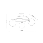 ILSA lampa sufitowa 3xG9 sabia 11744