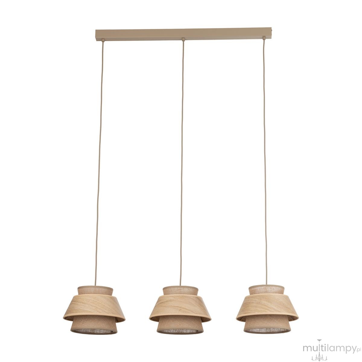 Kalum Wood lampa wisząca 3xE27 sabia 11810