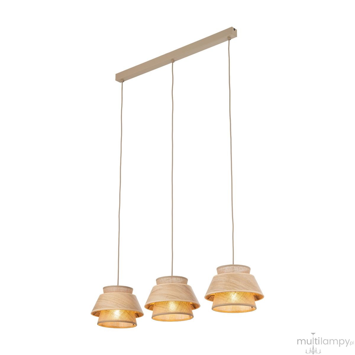 Kalum Wood lampa wisząca 3xE27 sabia 11810