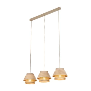Kalum Wood lampa wisząca 3xE27 sabia 11810