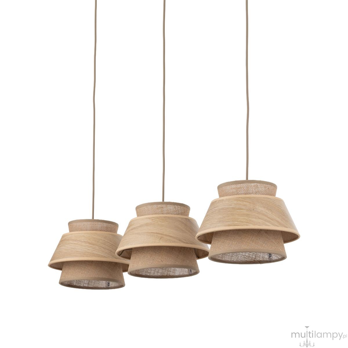 Kalum Wood lampa wisząca 3xE27 sabia 11810