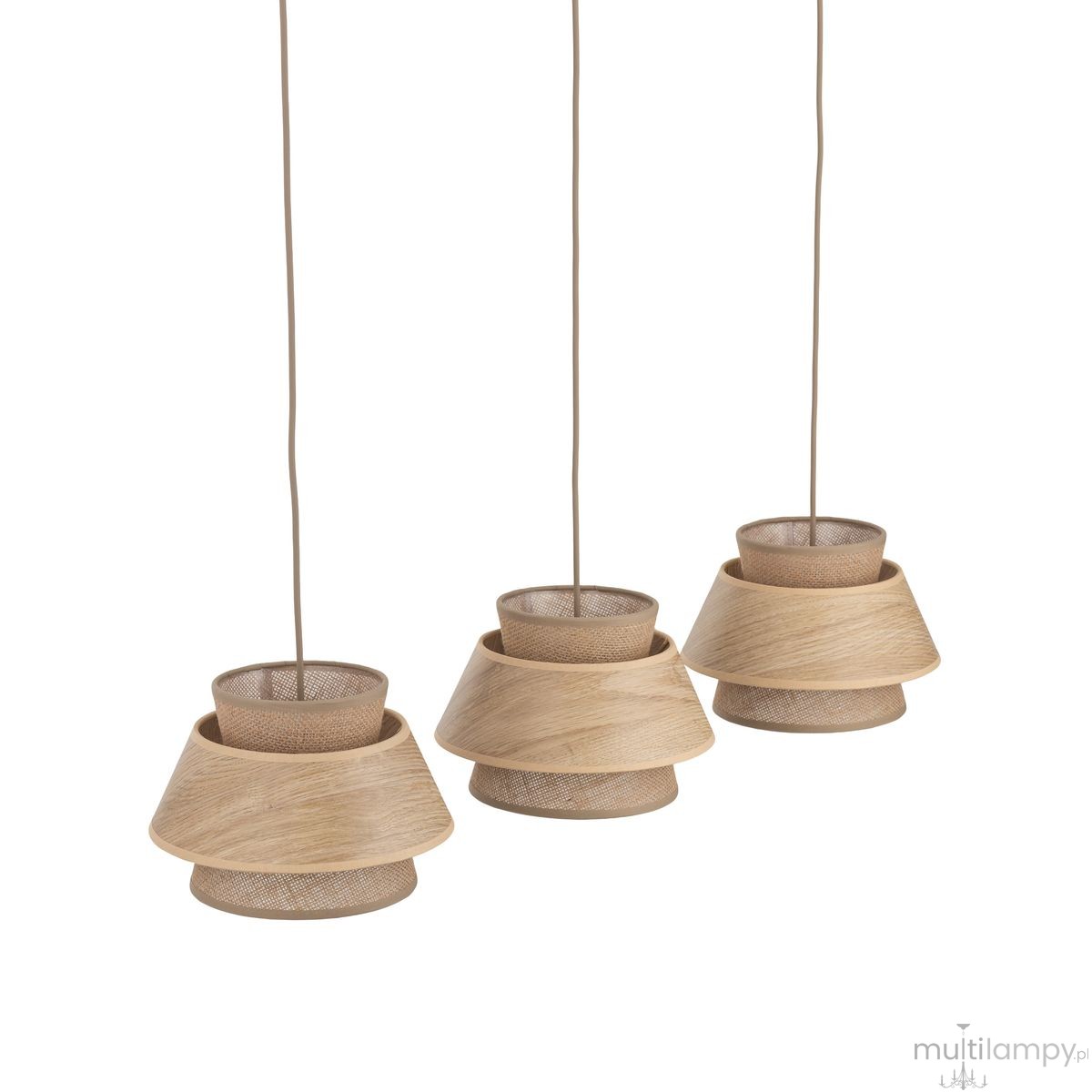 Kalum Wood lampa wisząca 3xE27 sabia 11810