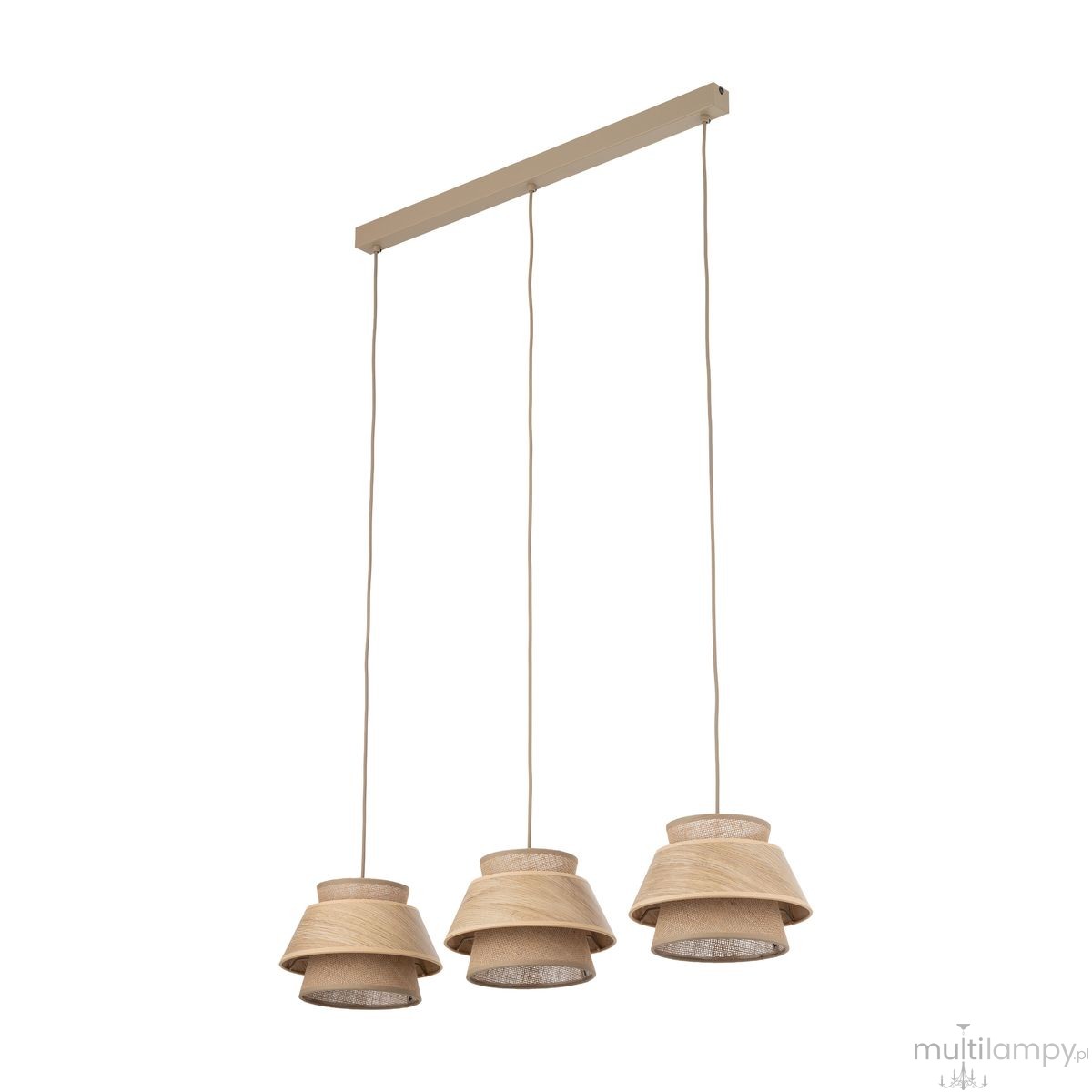 Kalum Wood lampa wisząca 3xE27 sabia 11810