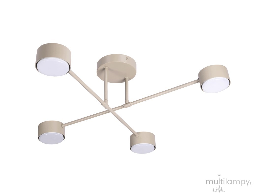 Komi lampa sufitowa 4xGX53 beżowa