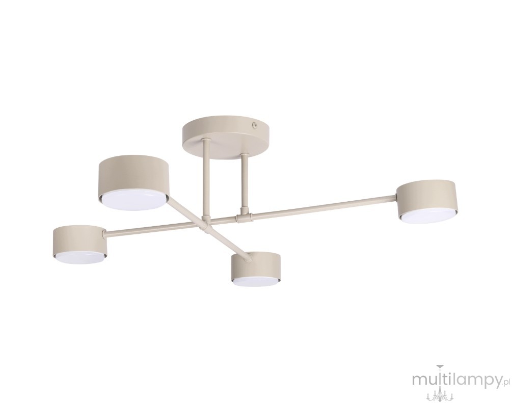 Komi lampa sufitowa 4xGX53 beżowa