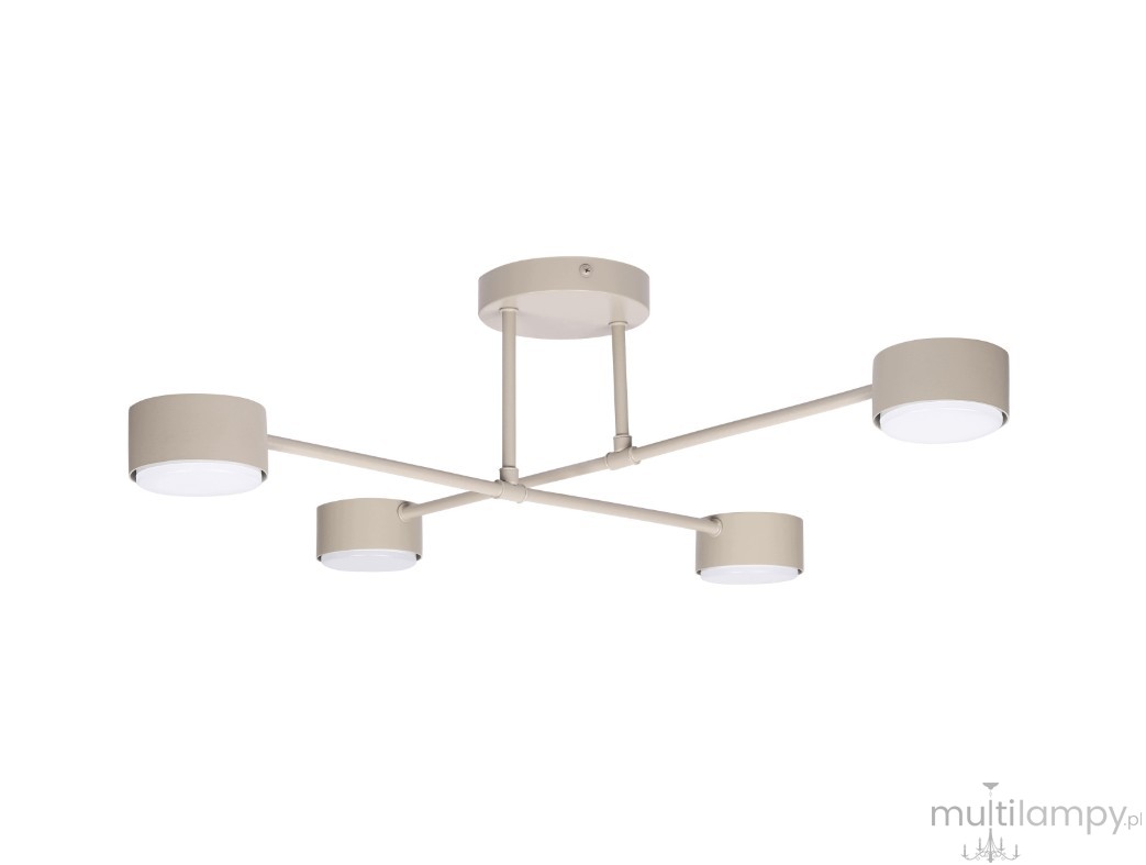 Komi lampa sufitowa 4xGX53 beżowa