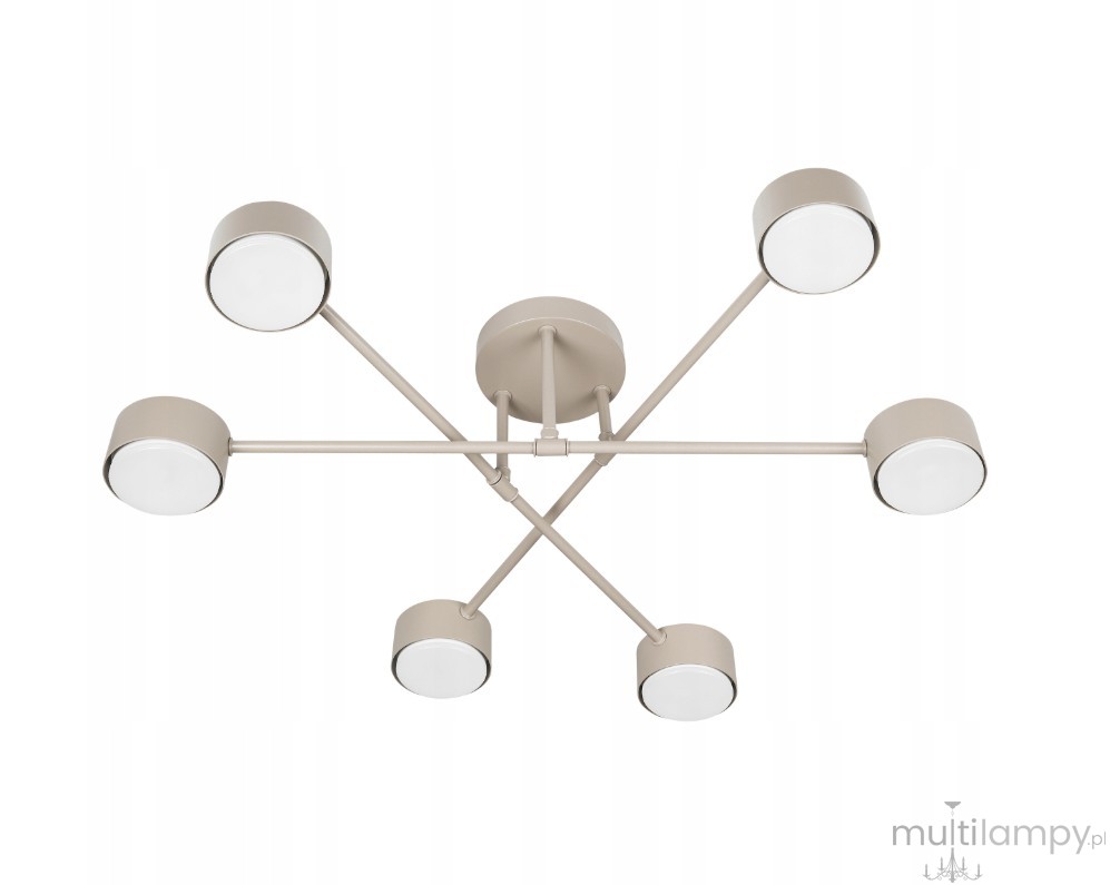 Komi lampa sufitowa 6xGX53 beżowa