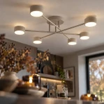 Komi lampa sufitowa 6xGX53 beżowa