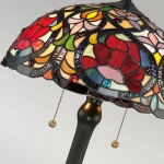 Larissa lampka stołowa L 2xE27 vintage brąz QZ-LARISSA-TL
