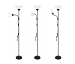 Duos lampa podłogowa 1xE27 + 1xE14 czarna