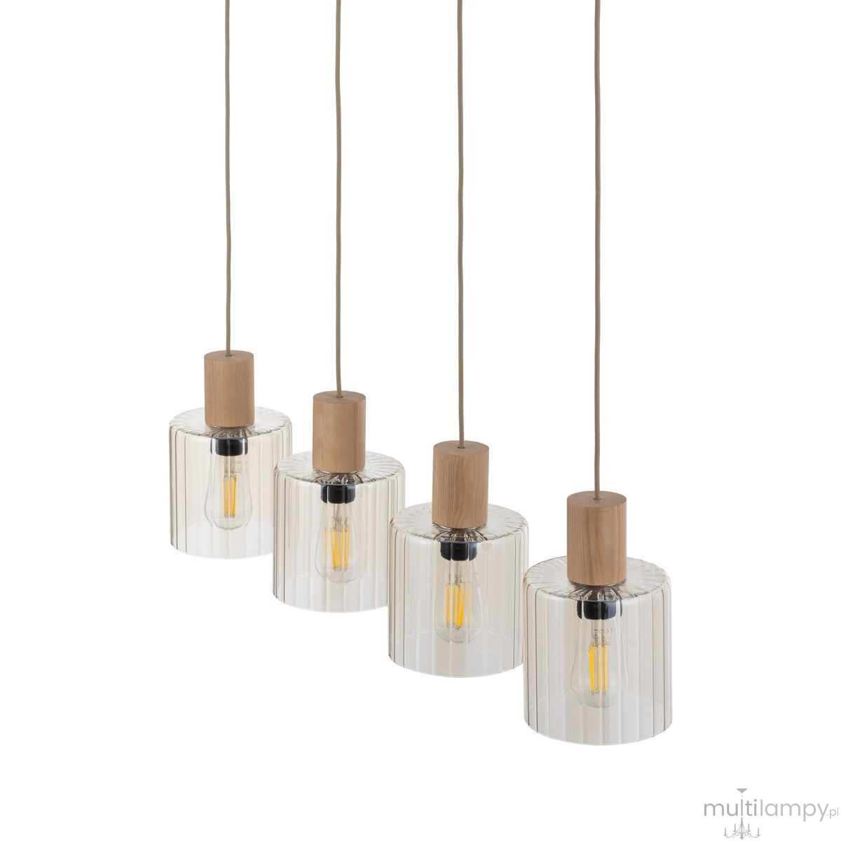 Sierra Wood lampa wisząca 4xE27 sabia 11802