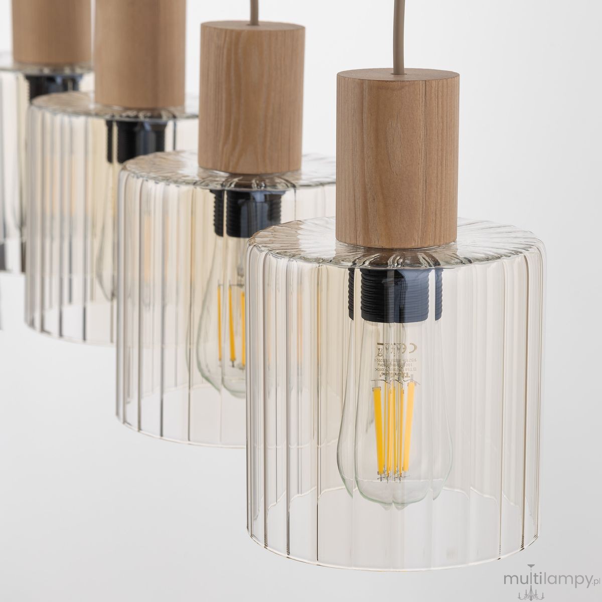 Sierra Wood lampa wisząca 4xE27 sabia 11802