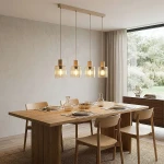 Sierra Wood lampa wisząca 4xE27 sabia 11802