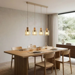 Sierra Wood lampa wisząca 4xE27 sabia 11802