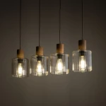 Sierra Wood lampa wisząca 4xE27 sabia 11802