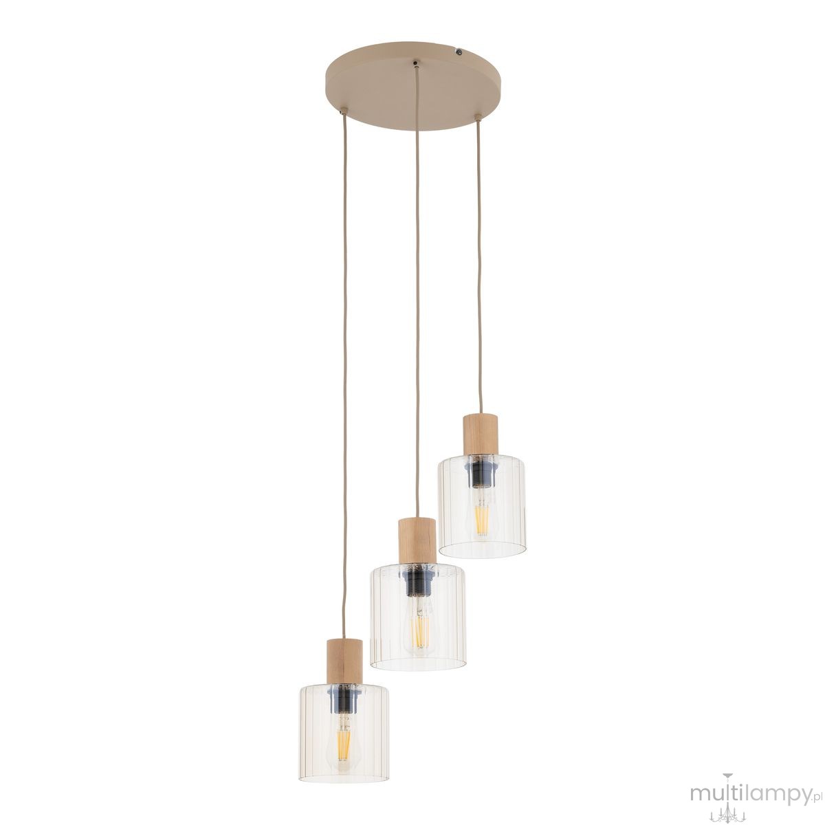 Sierra Wood lampa wisząca 3xE27 sabia 11801