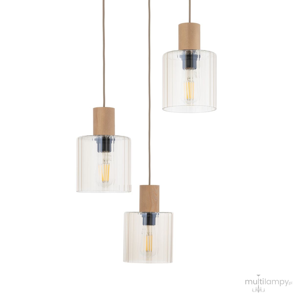 Sierra Wood lampa wisząca 3xE27 sabia 11801