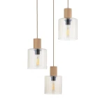 Sierra Wood lampa wisząca 3xE27 sabia 11801