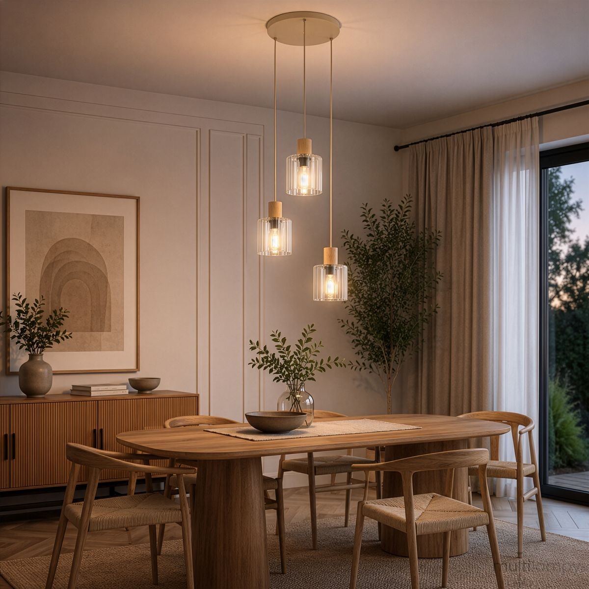 Sierra Wood lampa wisząca 3xE27 sabia 11801