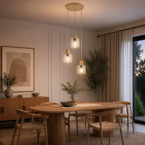 Sierra Wood lampa wisząca 3xE27 sabia 11801