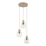 Sierra Wood lampa wisząca 3xE27 sabia 11801