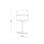 Dorma Wood Juta lampka stołowa E27 sabia 16227