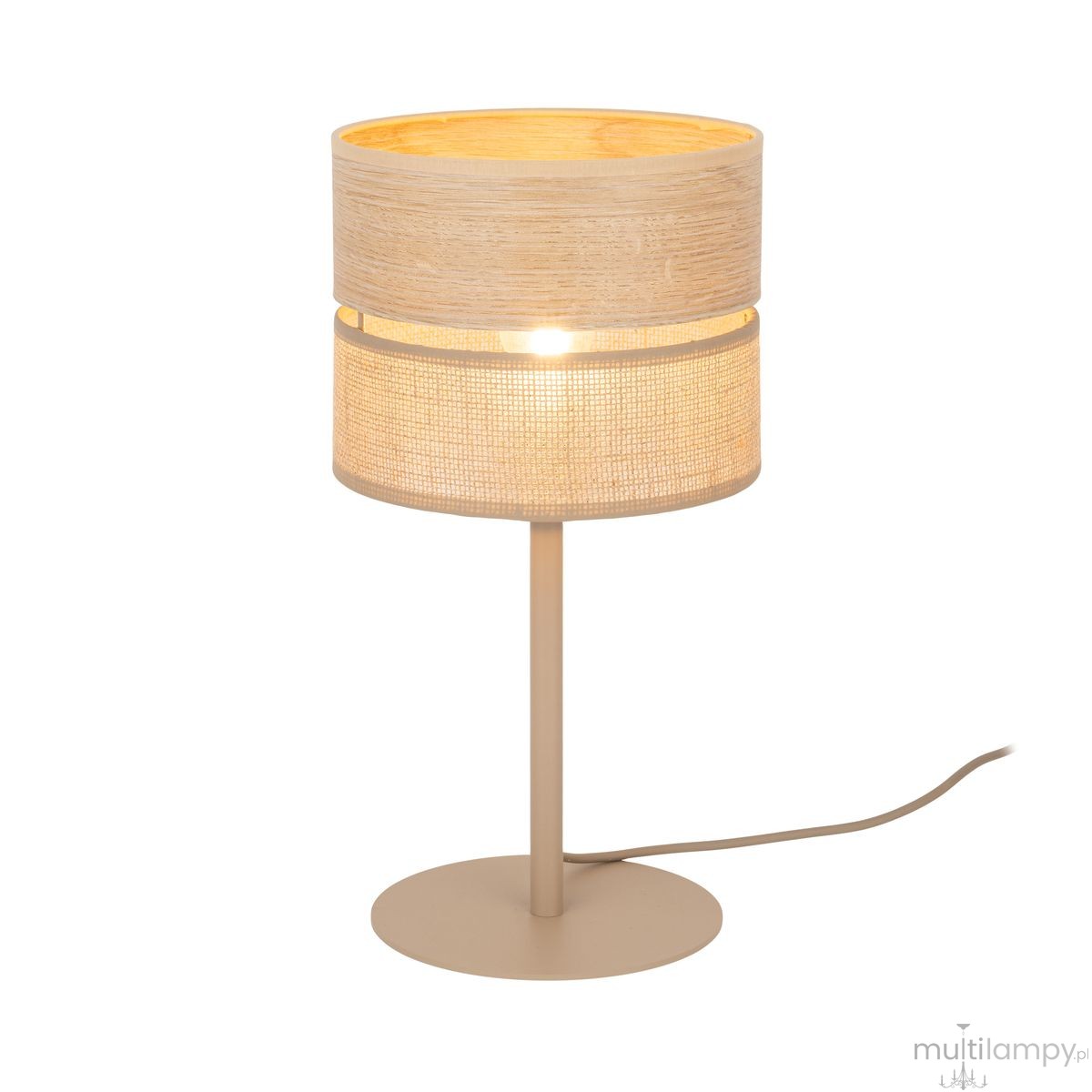 Dorma Wood Juta lampka stołowa E27 sabia 16227