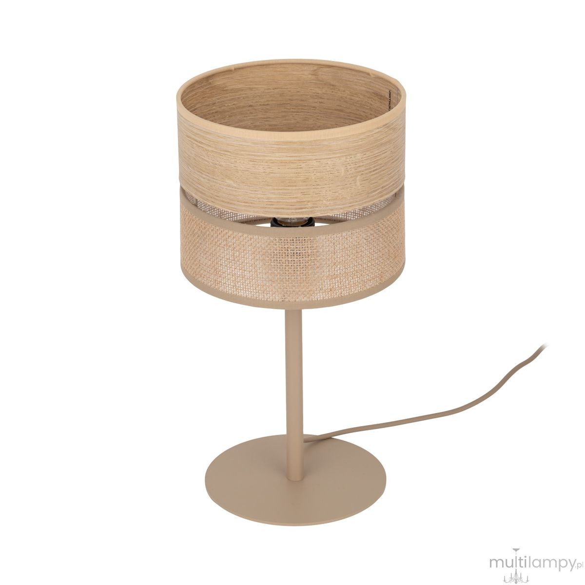 Dorma Wood Juta lampka stołowa E27 sabia 16227
