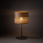 Dorma Wood Juta lampka stołowa E27 sabia 16227