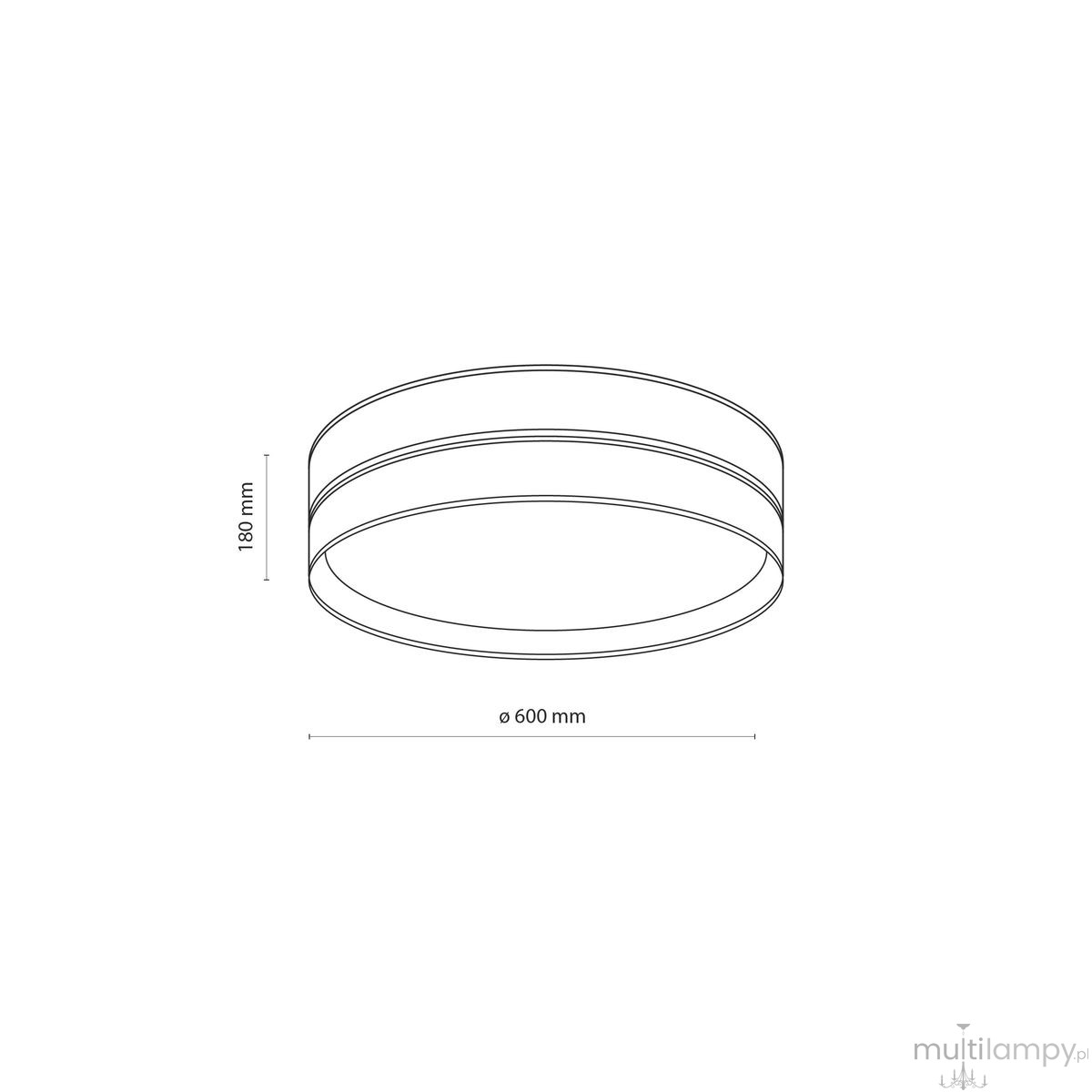 Dorma D60 Wood Juta plafon 4xE27 11791