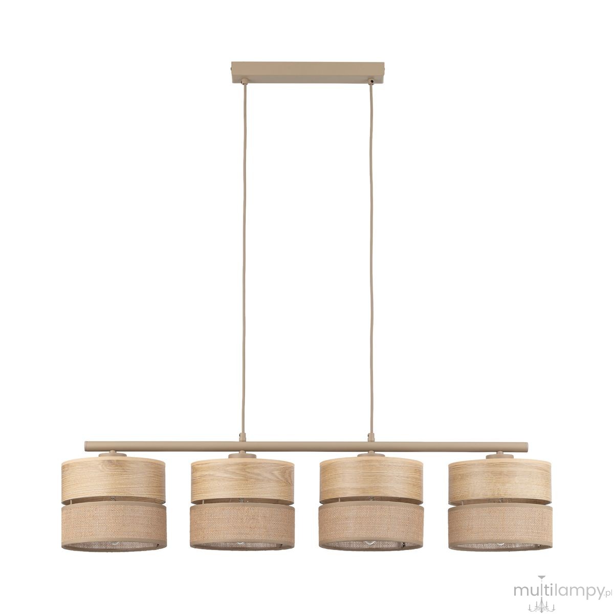 Dorma Wood Juta lampa wisząca 4xE27 sabia 11789