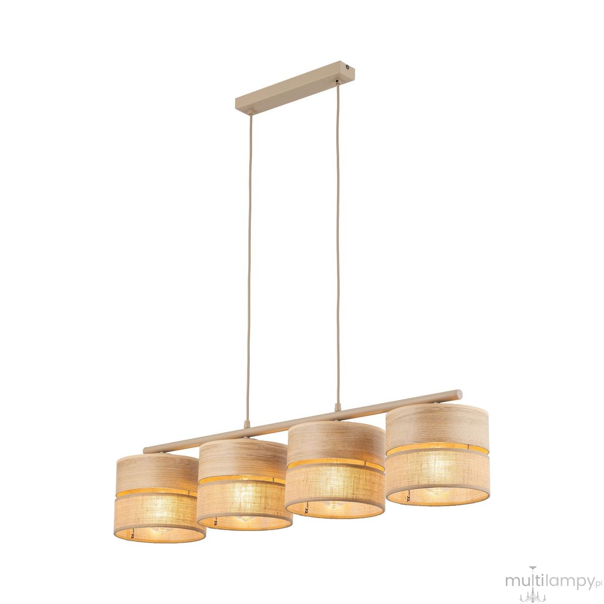 Dorma Wood Juta lampa wisząca 4xE27 sabia 11789