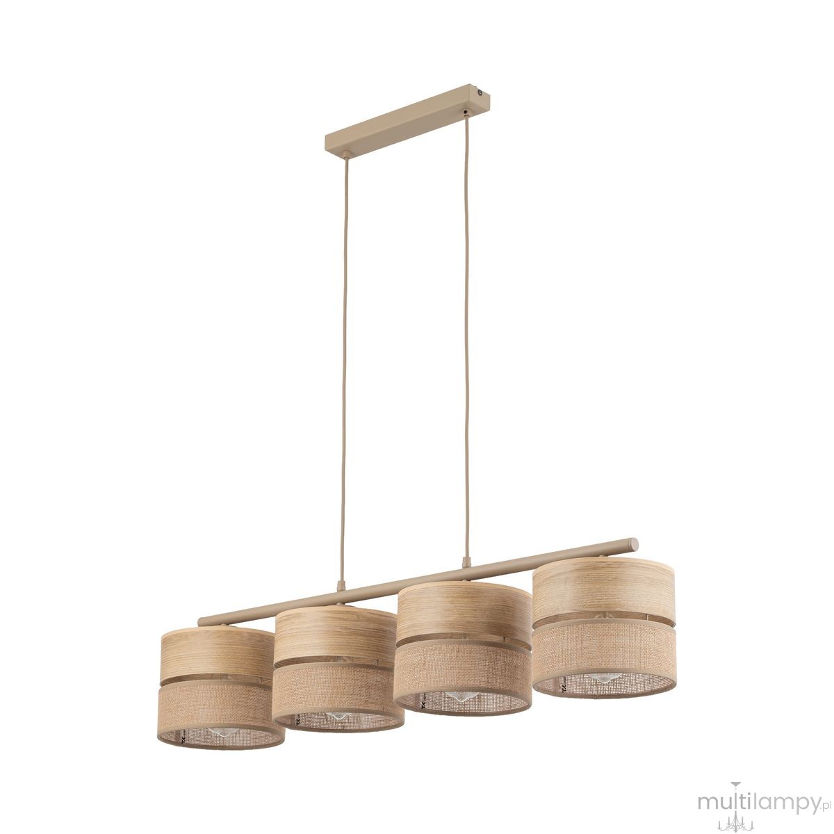 Dorma Wood Juta lampa wisząca 4xE27 sabia 11789