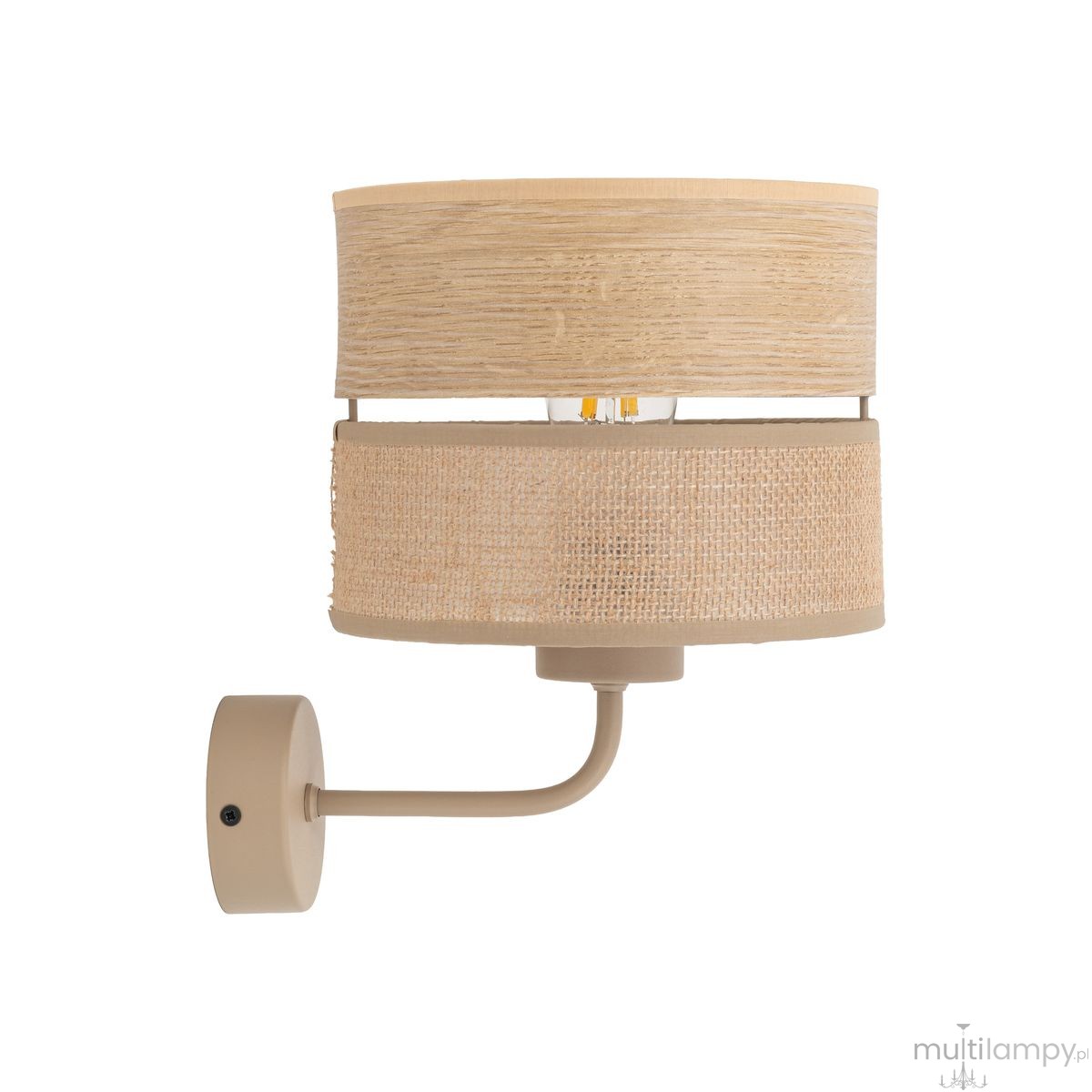 Dorma Wood Juta kinkiet E27 sabia 11788