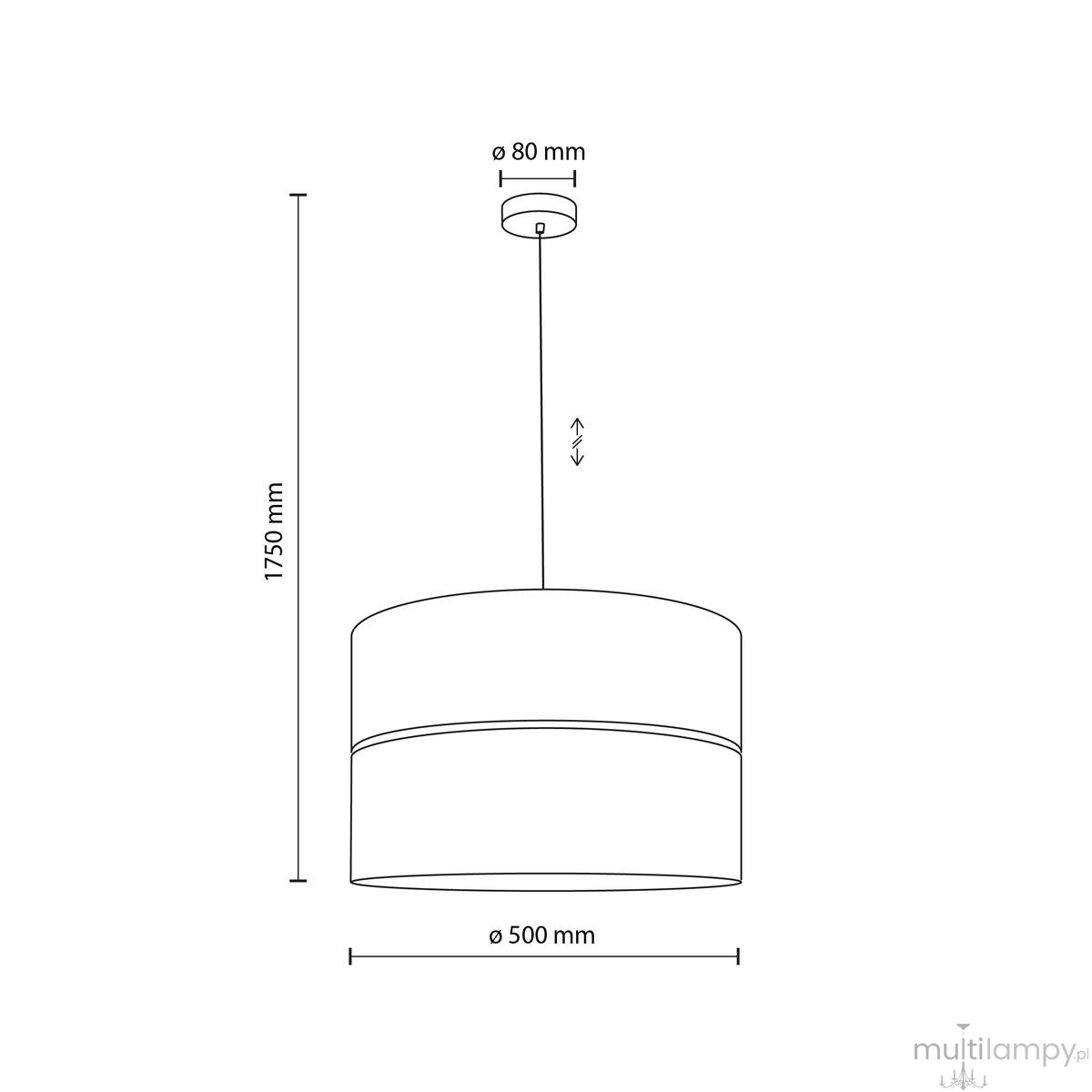Dorma D50 Wood Juta lampa wisząca E27 sabia 11787