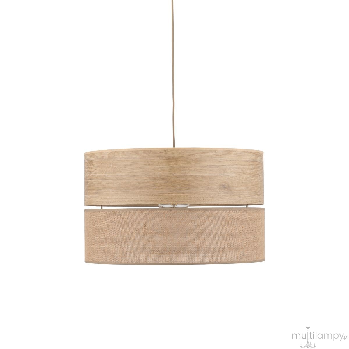 Dorma D50 Wood Juta lampa wisząca E27 sabia 11787