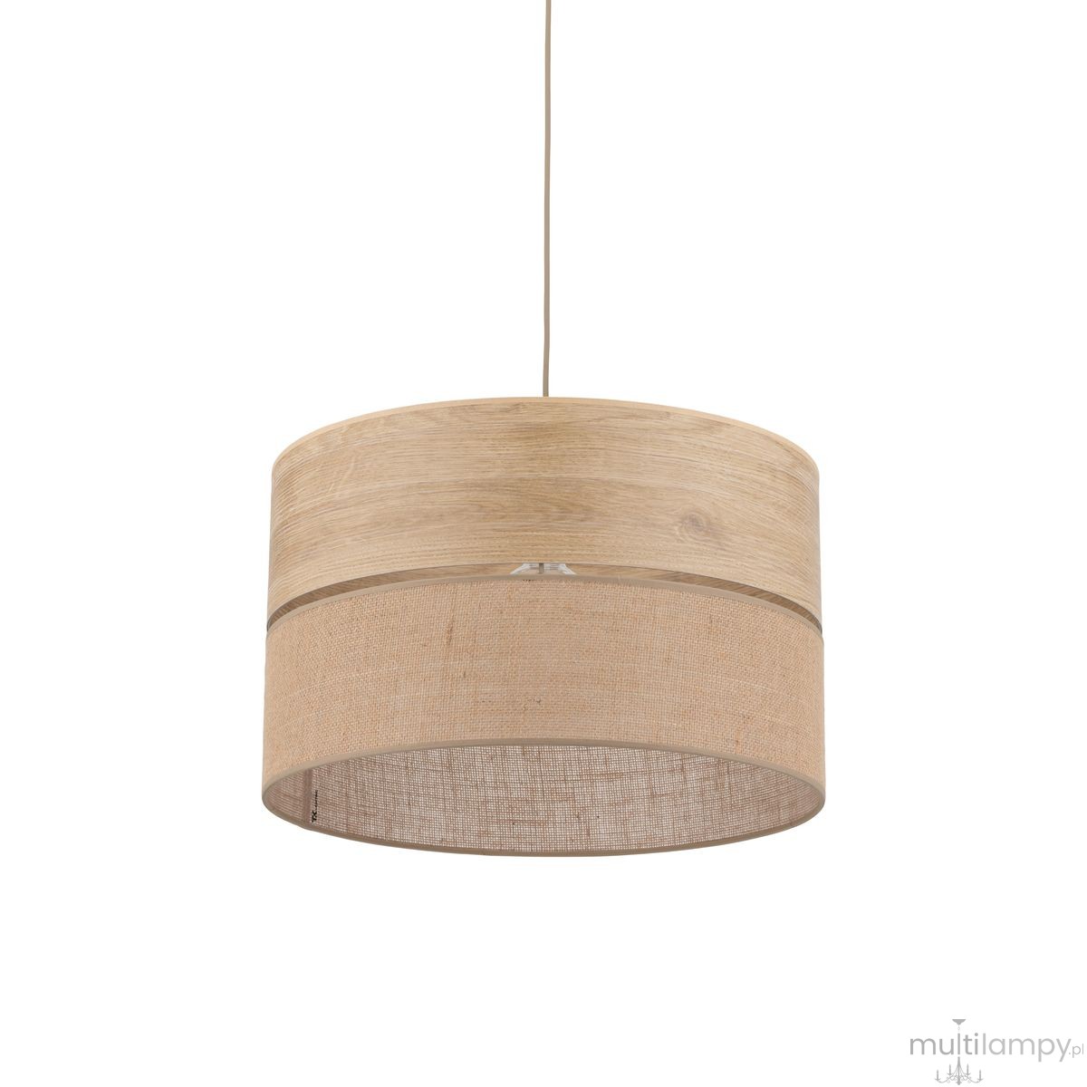 Dorma D50 Wood Juta lampa wisząca E27 sabia 11787