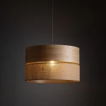Dorma D50 Wood Juta lampa wisząca E27 sabia 11787