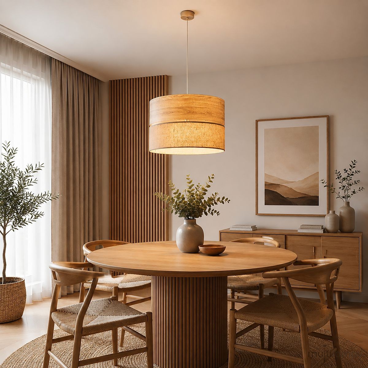 Dorma D50 Wood Juta lampa wisząca E27 sabia 11787