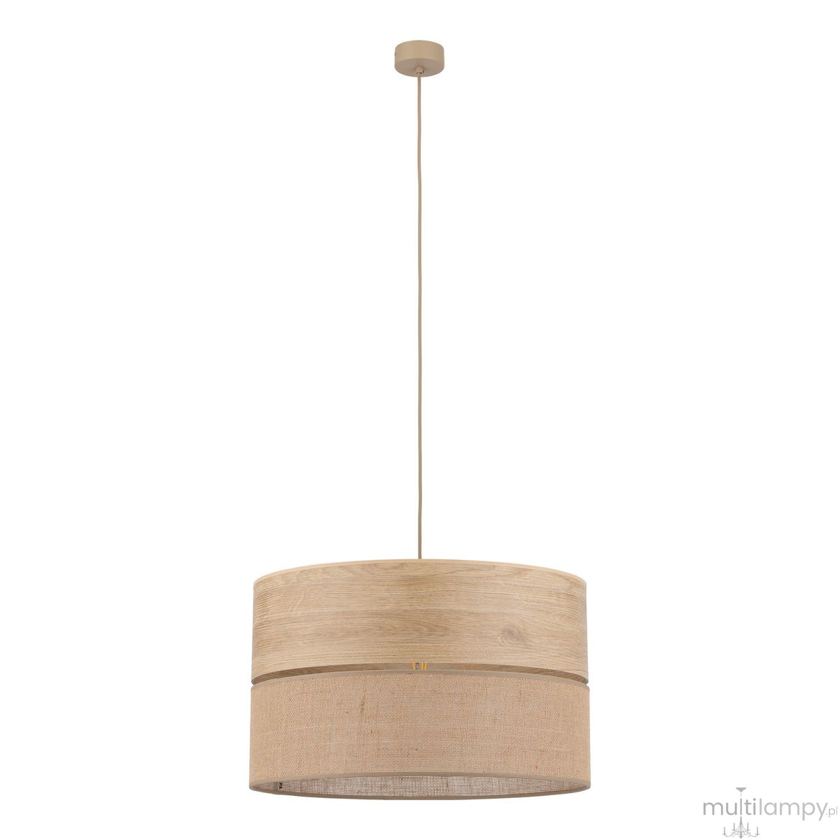 Dorma D50 Wood Juta lampa wisząca E27 sabia 11787