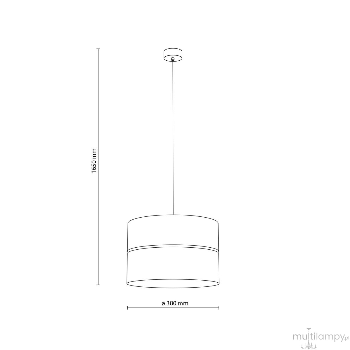 Dorma D38 Wood Juta lampa wisząca E27 sabia 11786
