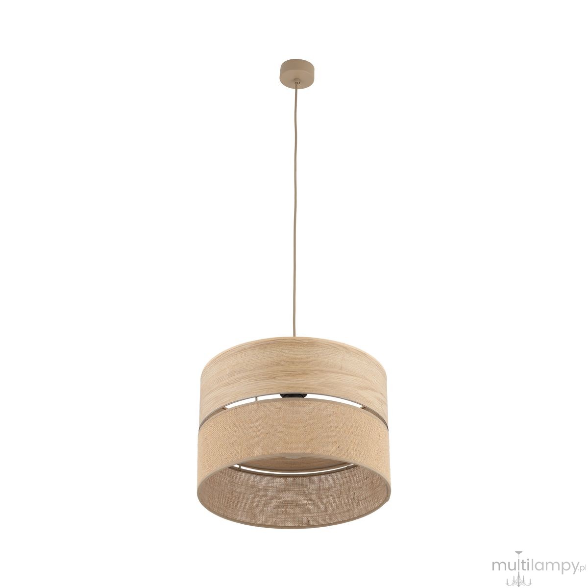 Dorma D38 Wood Juta lampa wisząca E27 sabia 11786