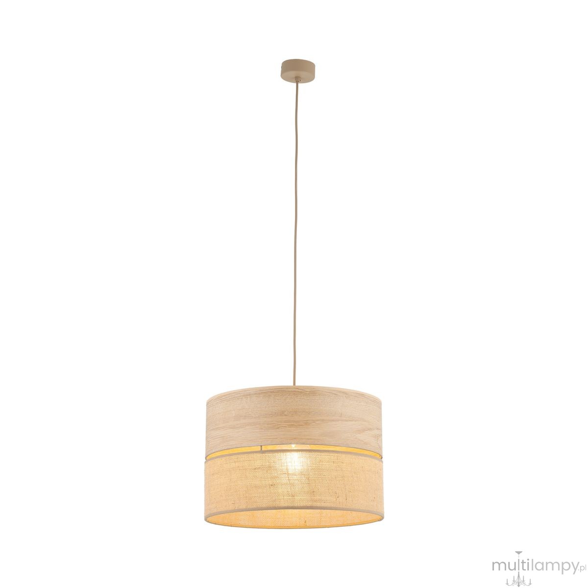 Dorma D38 Wood Juta lampa wisząca E27 sabia 11786